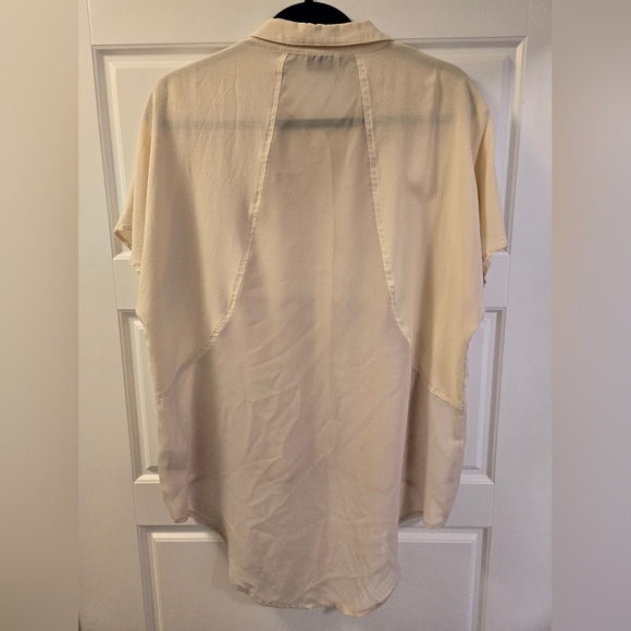 Sparkle & Fade Aileen Chiffon Blouse, cream, large - Picture 3 of 6